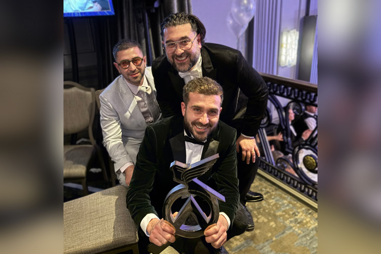 (Front to back) The Optical Gallery's Antonios, Nicos and Marios Antoniades (credit: The Optical Gallery). 
