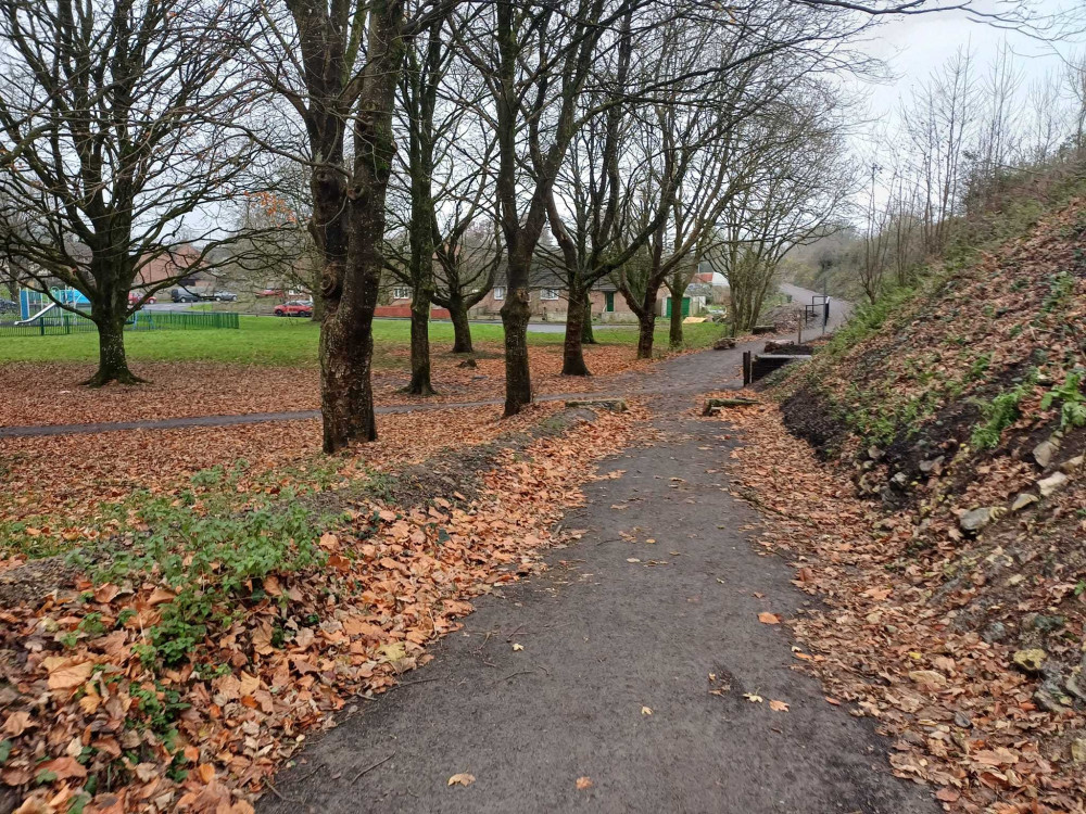 The Strawberry Line Near The Strode Way Play Area In Shepton Mallet. CREDIT: Daniel Mumby.