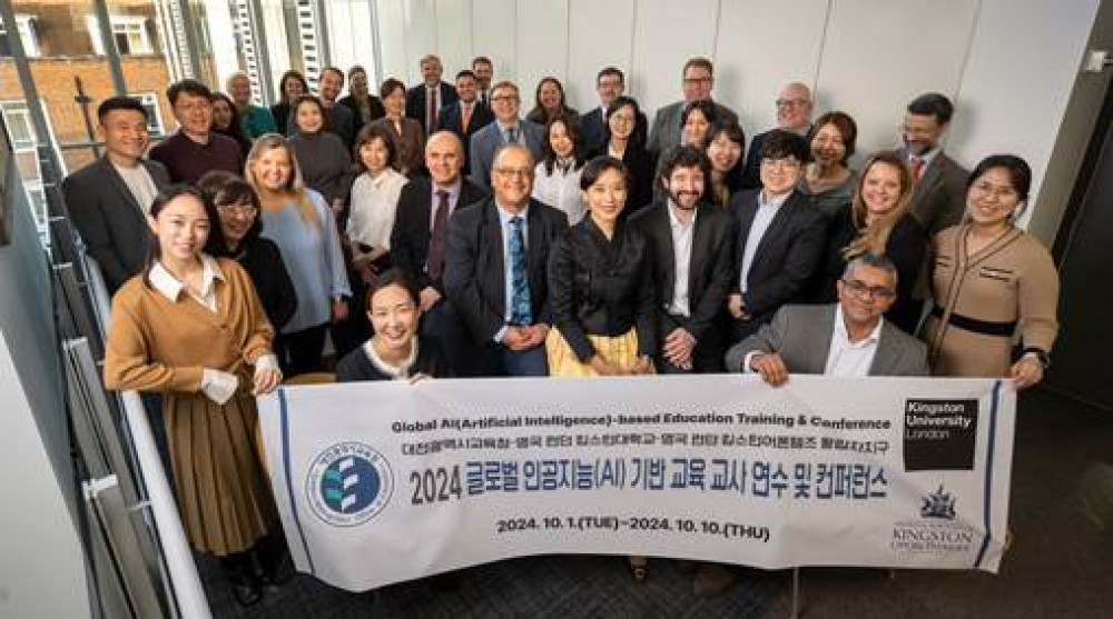 Kingston University has launched the pilot of a new programme to help educators from the Republic of Korea and the Royal Borough of Kingston learn how to integrate artificial intelligence into their teaching (Image supplied)