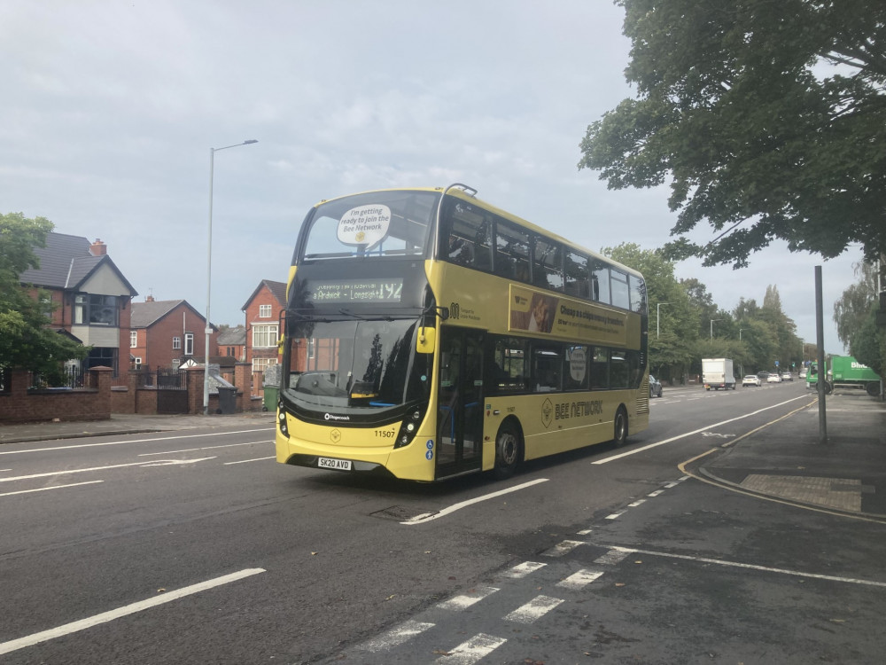 The Bee Network will roll out in Stockport from 5 January 2025, bringing buses under public control (Image - Alasdair Perry)