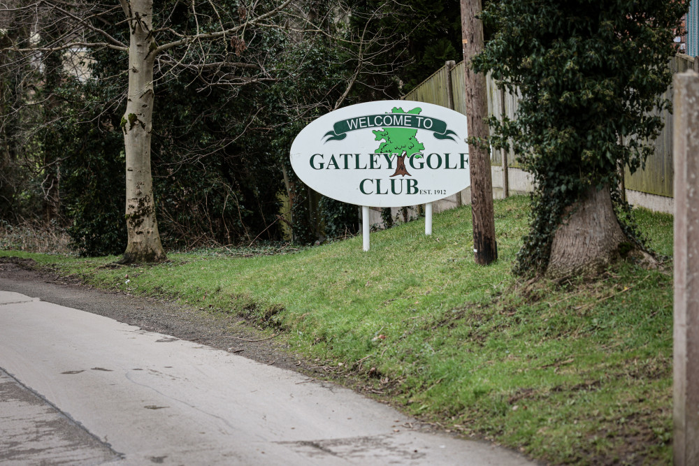 The entrance to Gatley Golf Club in Gatley, Stockport. The club is facing an uncertain future with a developer looking to build more than 200 new homes on the land, and campaigners trying to prevent this. (Image - Manchester Evening News)