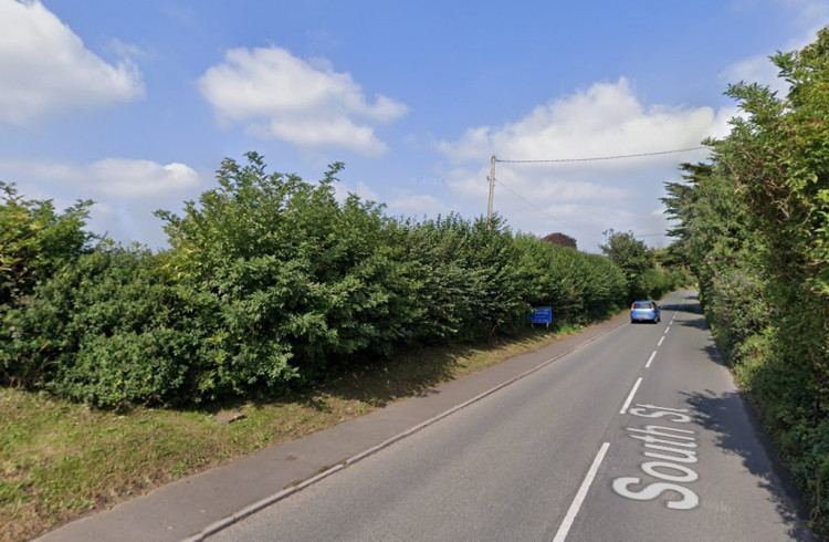 Proposed Site Of 46 Homes On The B3152 South Street In Castle Cary. CREDIT: Google Maps.