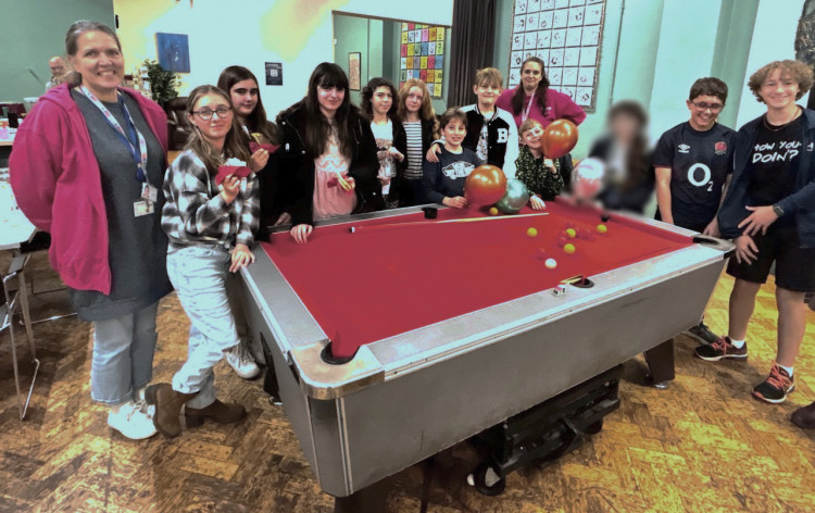 Happy faces at the Wells Youth Club