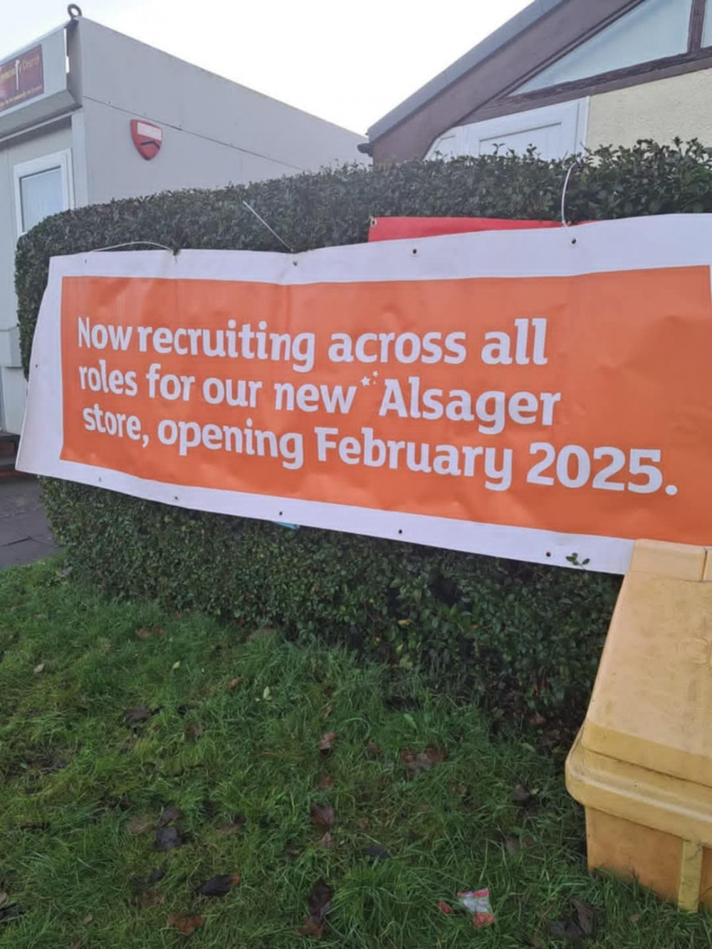 Alsager has announced the opening date of its new Alsager store - February 2025.  (Photo: Helen Hibberd)