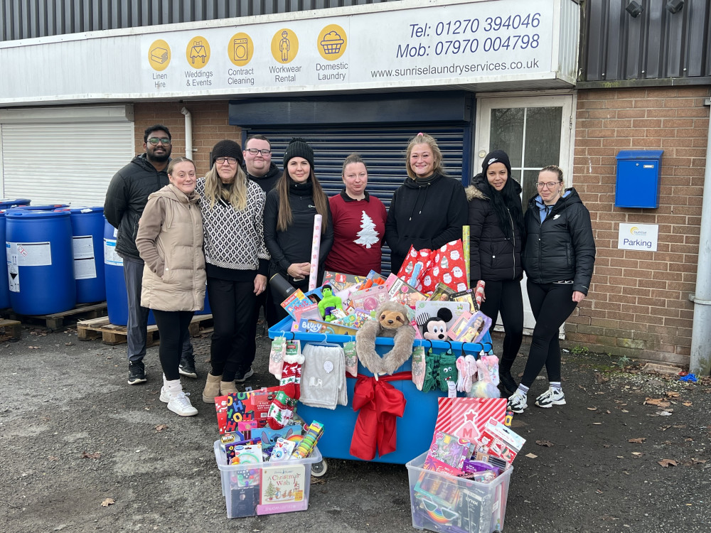 Sunrise Laundry Services, Gateway, has collected a large amount of gifts, wrapping materials, tags, and gift bags - supporting local families facing hardship this Christmas (Nub News).