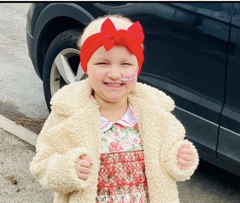 Four-year old Priscilla-Rose was diagnosed with juvenile myelomonocytic leukaemia (JMML) last year after 14 months of misdiagnosis (Image supplied)