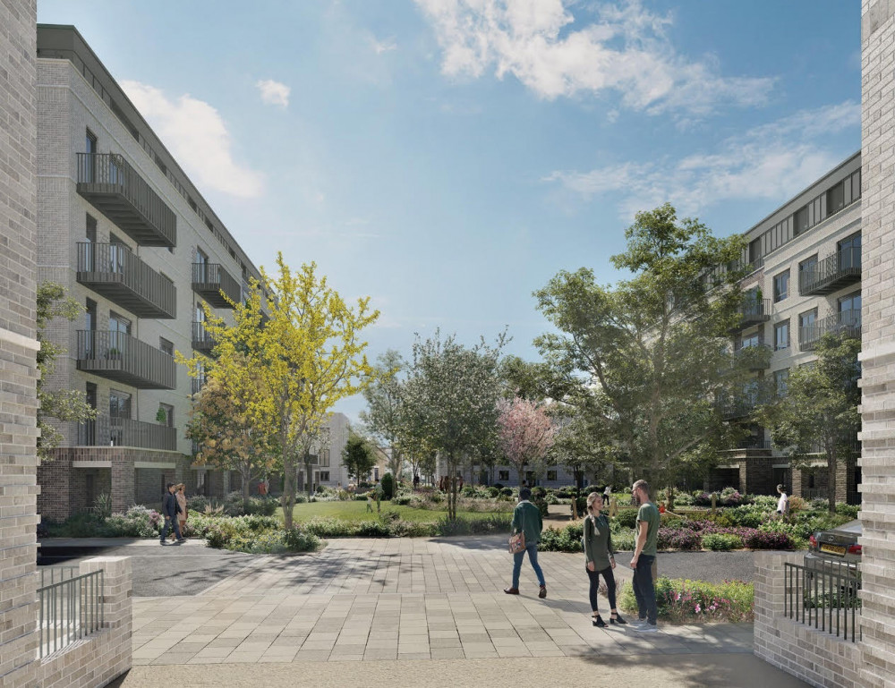 Houses planned in Griffin Park redevelopment (image via EcoWorld London)