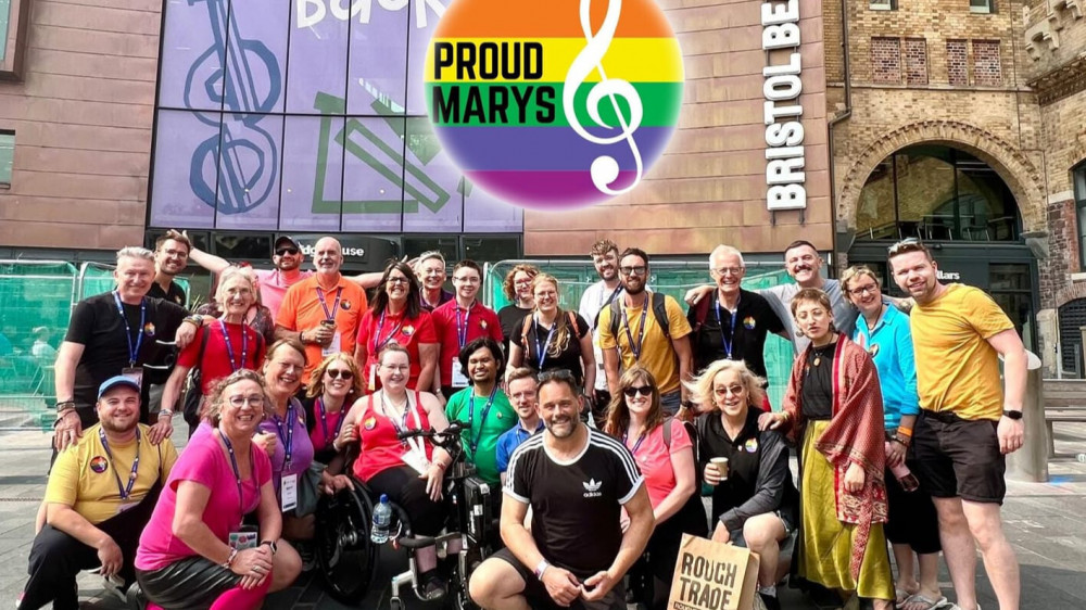 Proud Marys choir is a group of LGBTQ+ men, women and non-binary people of all ages and backgrounds (Image via: Matt Baker)