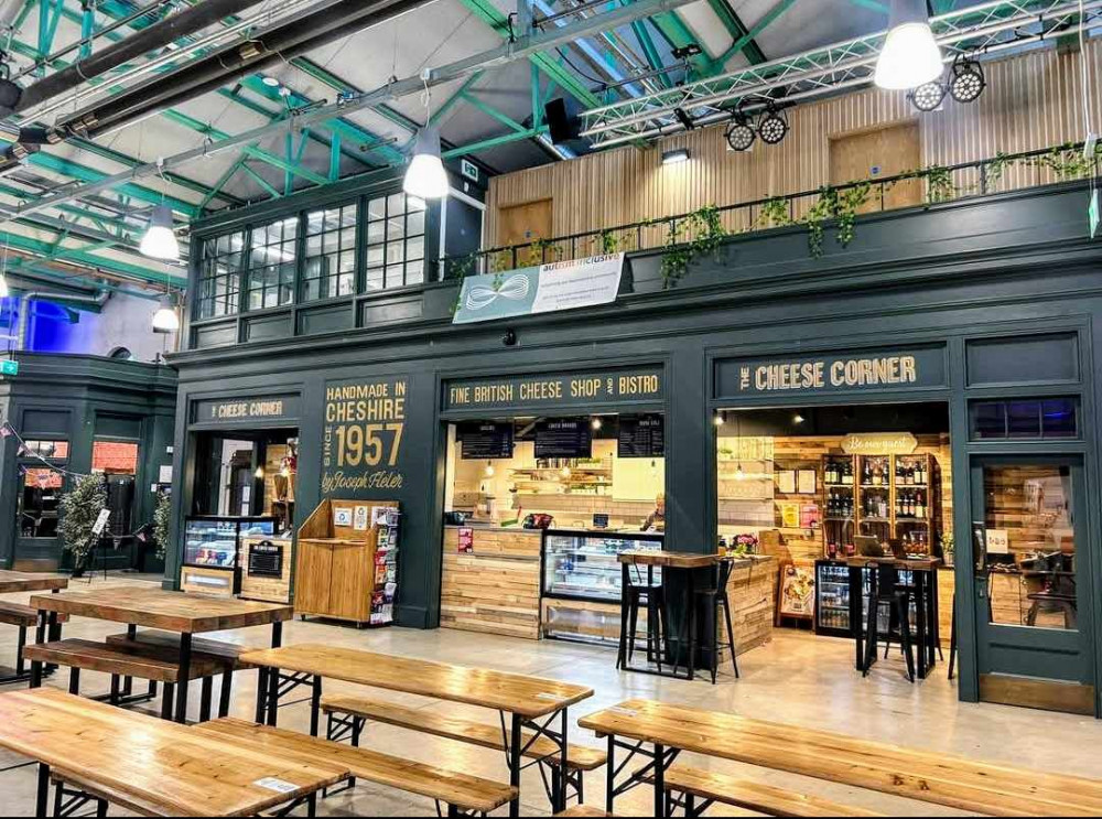 The Cheese Corner, located inside Crewe Market Hall, has been trading since August 2022 (Nub News).