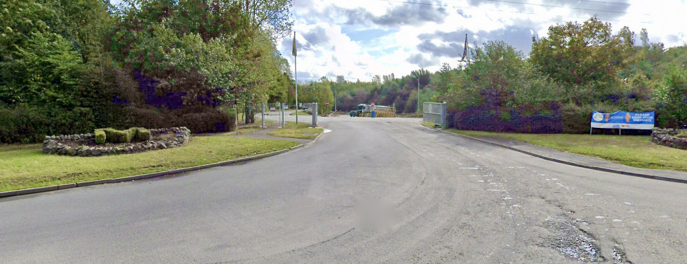 The entrance to Cliffe Hill Quarry near Coalville. Photo: Instantstreetview.com