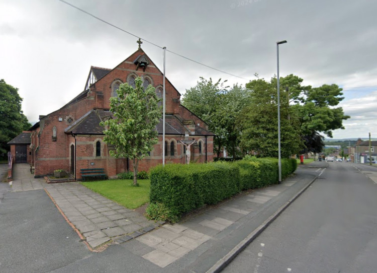 A crucifix was damaged at St Mary and St Chad Church, Anchor Road (Google).