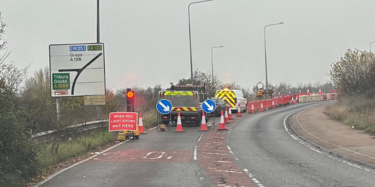 Work at the Marshfoot Road junction. 