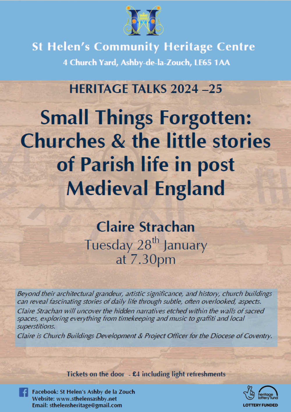 Small Things Forgotten: Churches & the little stories of Parish life in post Medieval England Small Things Forgotten: Churches & the little stories of Parish life in post Medieval England