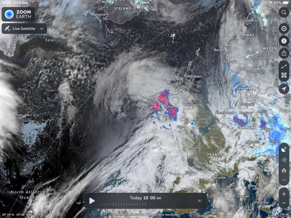 Storm clouds loom over Somerset as residents prepare for Storm Darragh, with 90mph winds and severe disruption expected.