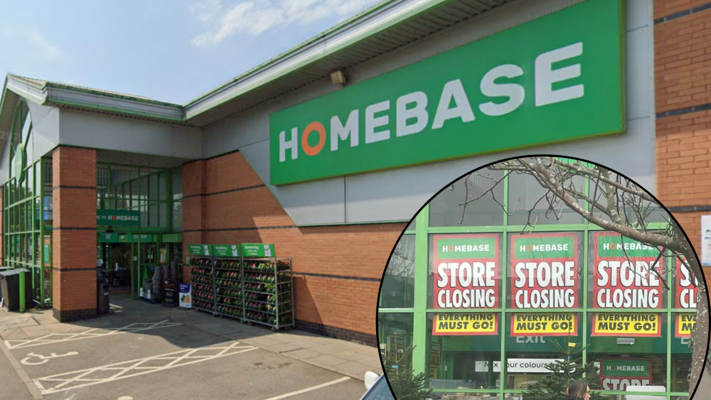 There is a closing down sale at the Myton Road Homebase store (image via Google Maps)