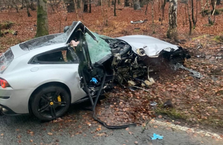 A pictured reported to be from the crash scene. 