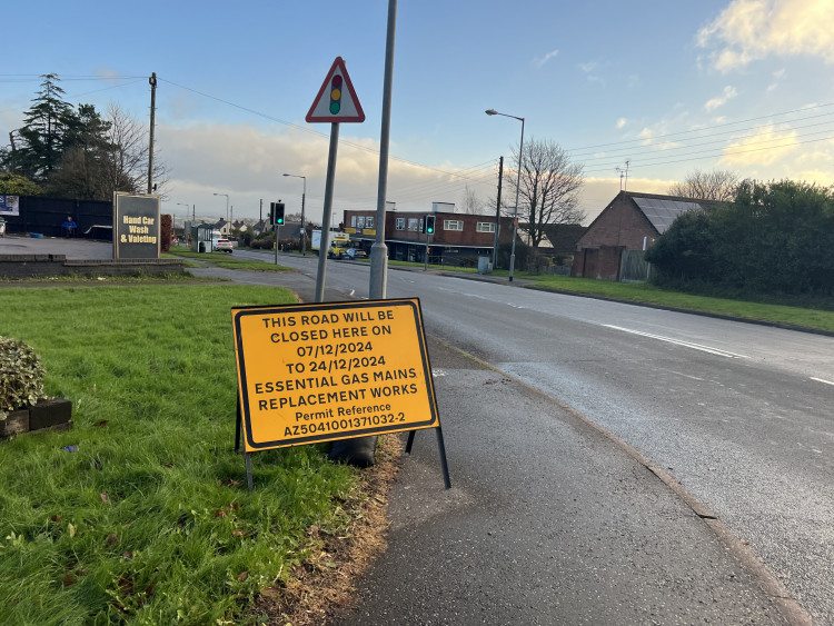 Grindley Lane is now closed until 24 December 2024 (Nub News).