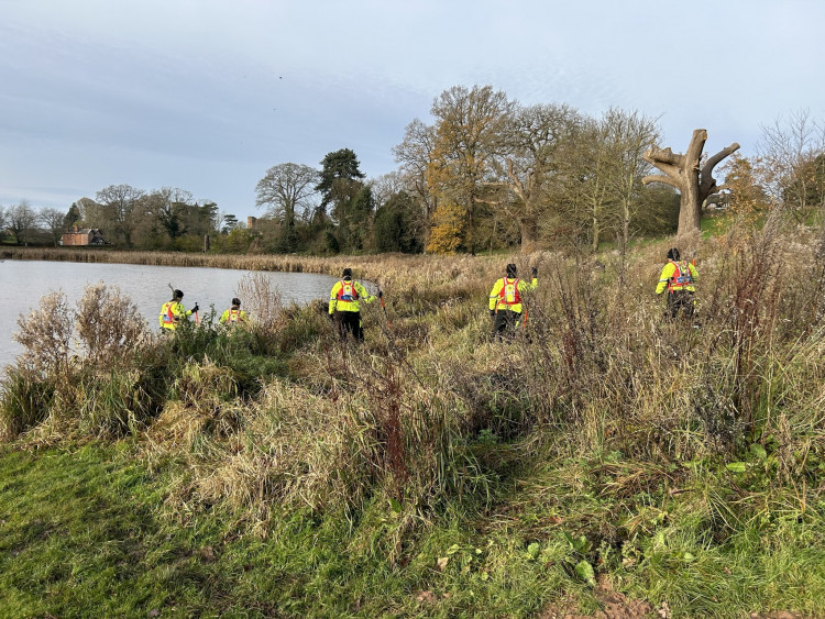 Police have been search for Mr Taylor around local water bodies over the weekend (image by Warwickshire Police)