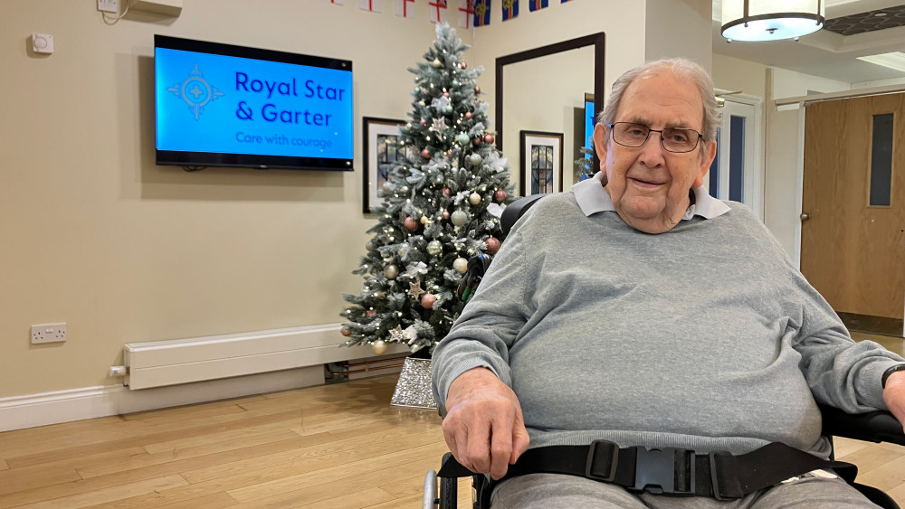 Former soldier, Bob Sewell, is now a resident at Royal Star & Garter in Surbiton (Image supplied)