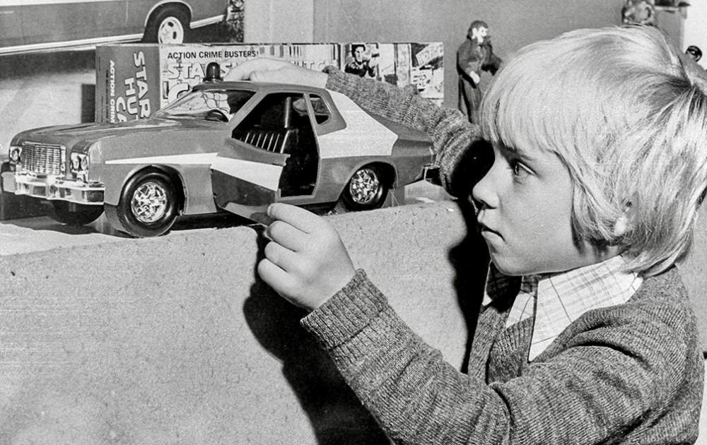 Toys from Palitoy in Coalville during the 1970s. Do you know who the children are?. Photos: Coalville Heritage Society