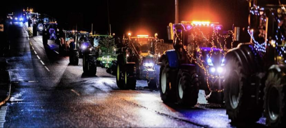 Decorated tractors and 4x4s will light up the area during the Wells & Glastonbury YFC Tractor Run, raising money for Teenage Cancer Trust. (Photo: Rea Valley Tractors) 