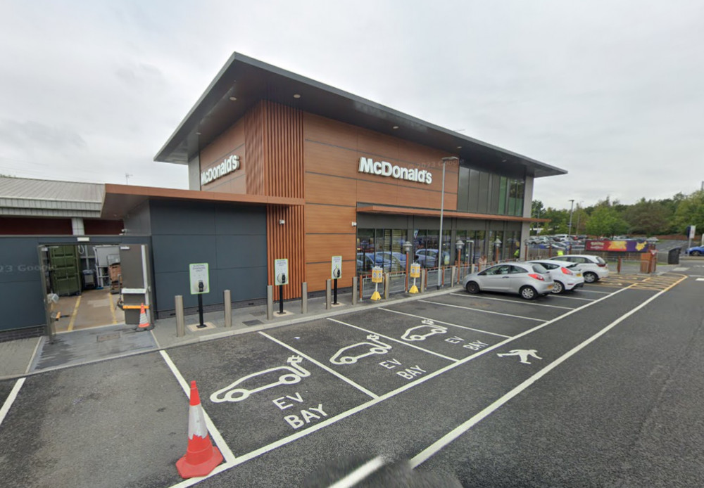 The McDonald's at Emscote Road has been given temporary planning permission to be a 24/7 eatery (image via Google Maps)