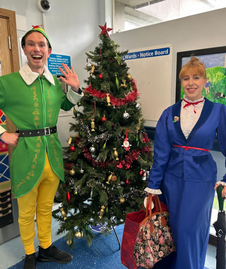 Oliver Pelling as Buddy the Elf and Hollie-Blue Huntsman as Mary Poppins