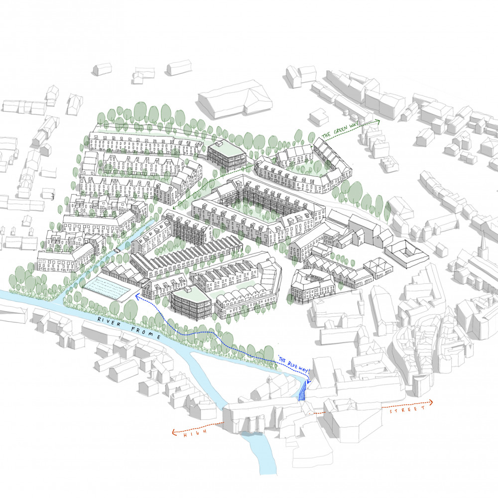 Masterplan for the Mayday Saxonvale redevelopment scheme (image via Mayday Saxonvale)