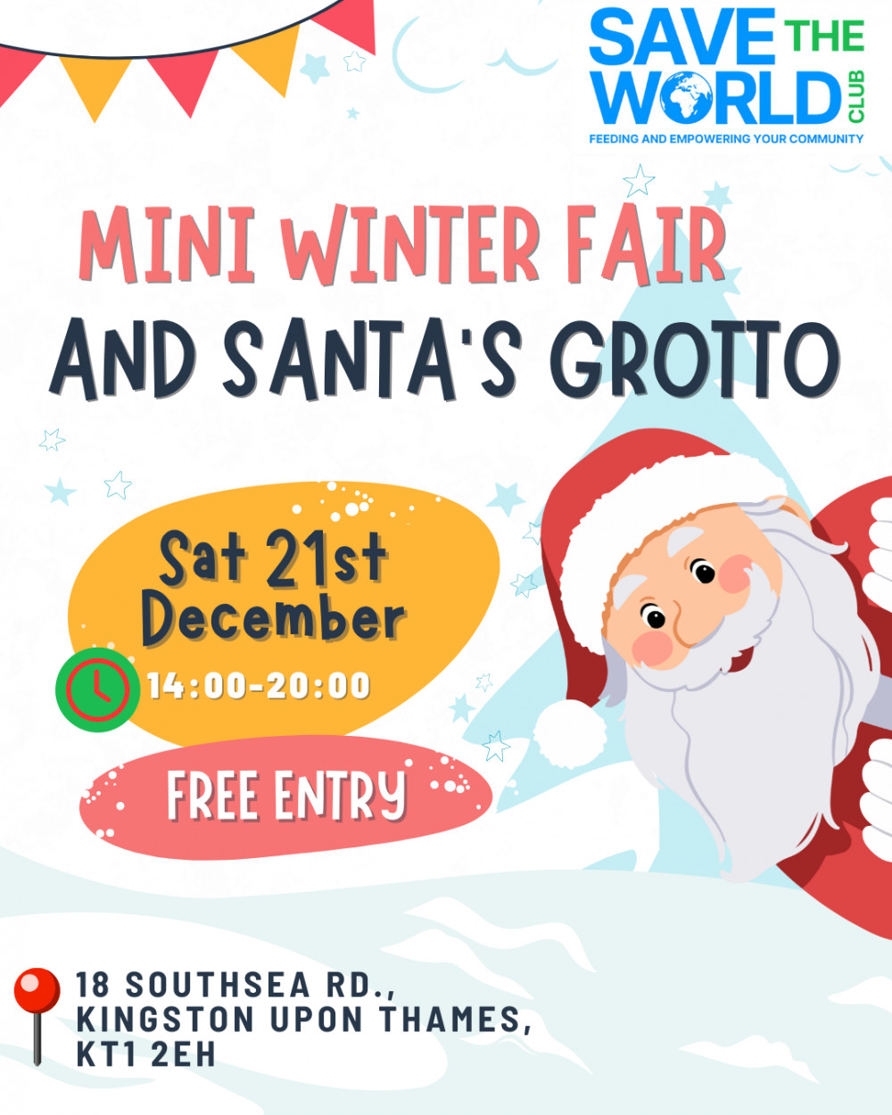 STWC Mini Winter fair, Santa's grotto and 1 year community kitchen celebration