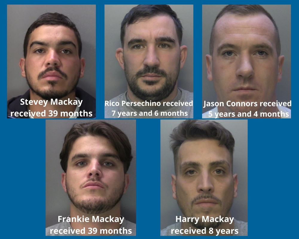 Two of the men are from Kingston (Credit: Surrey Police) Two of the men are from Kingston (Credit: Surrey Police)