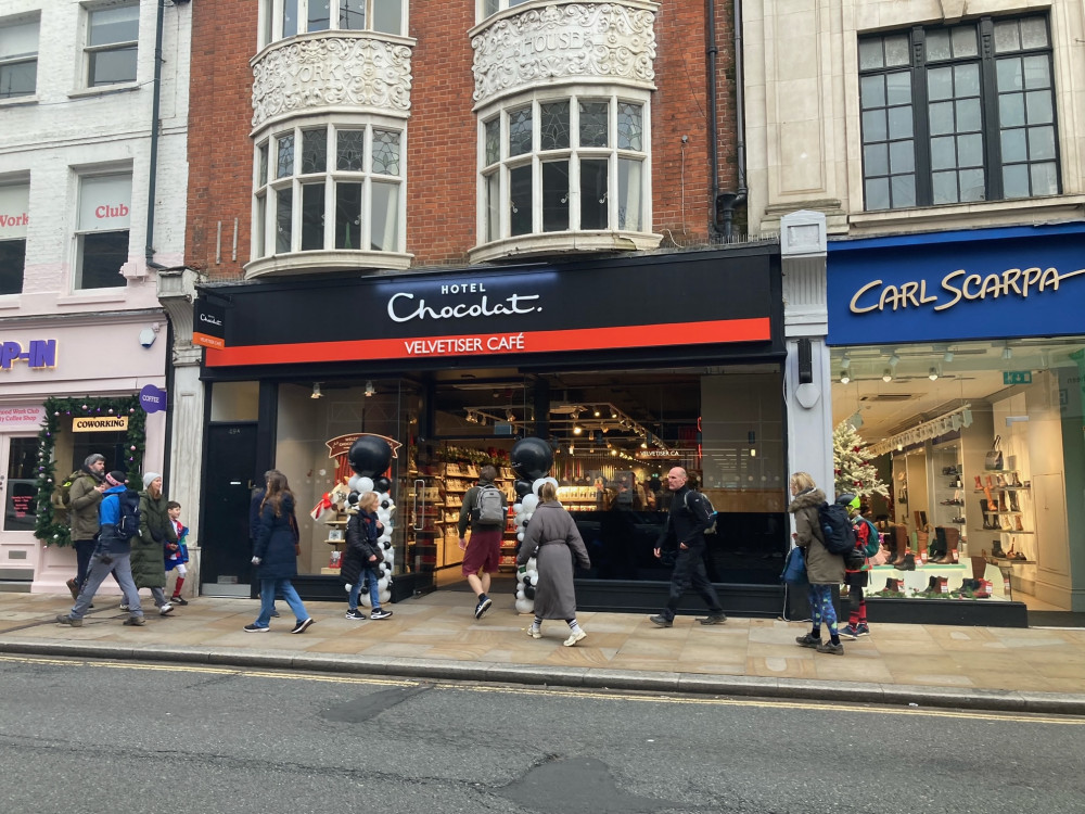 Hotel Chocolat on George Street, Richmond (credit: Nub News).