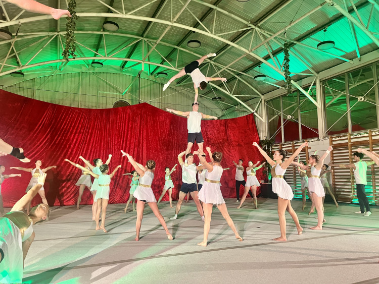 Keep reading to see some pictures from Richmond Gymnastics Association's 2024 Christmas show (credit: Cesar Medina).