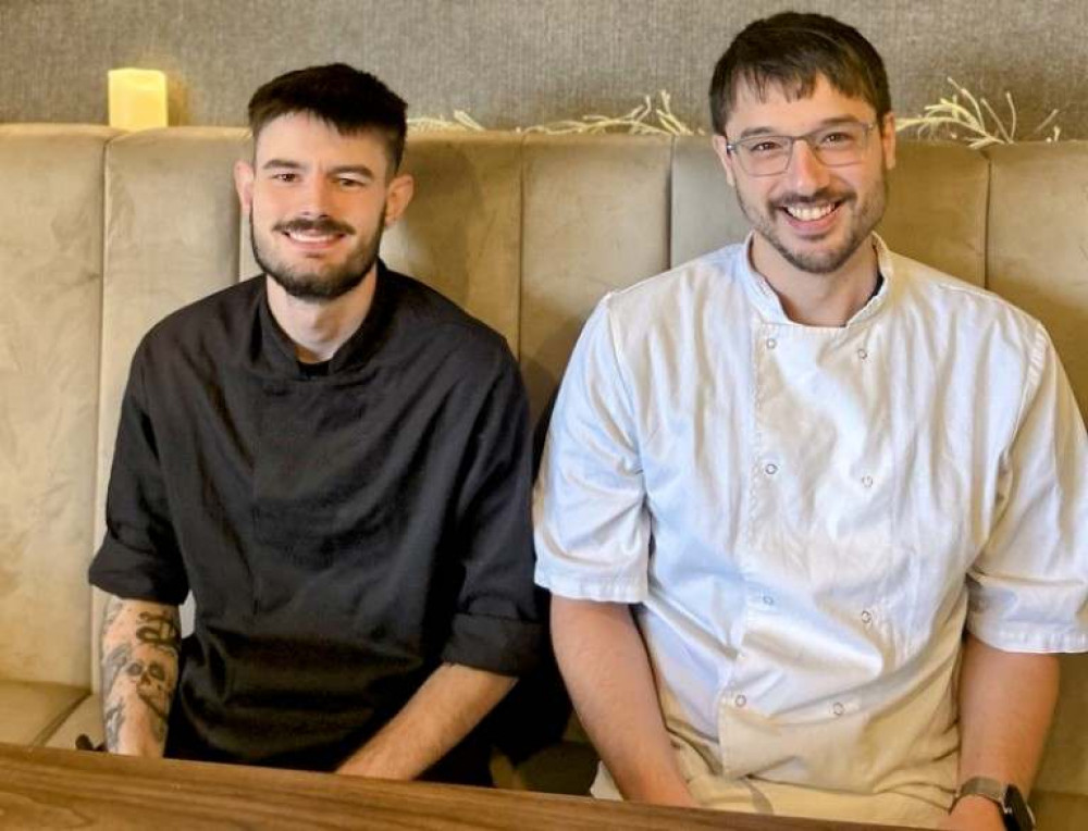 Head chef, Conor Keddie (left), with senior sous chef