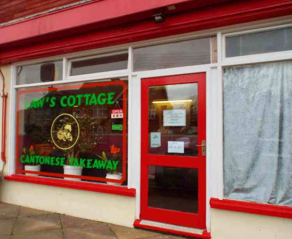 Popular Chinese takeaway Law's Cottage in Chelmondiston