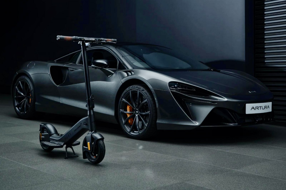 The McLaren electric scooter - worth £1,000 - is the prize for the lucky winner. Photo: Supplied