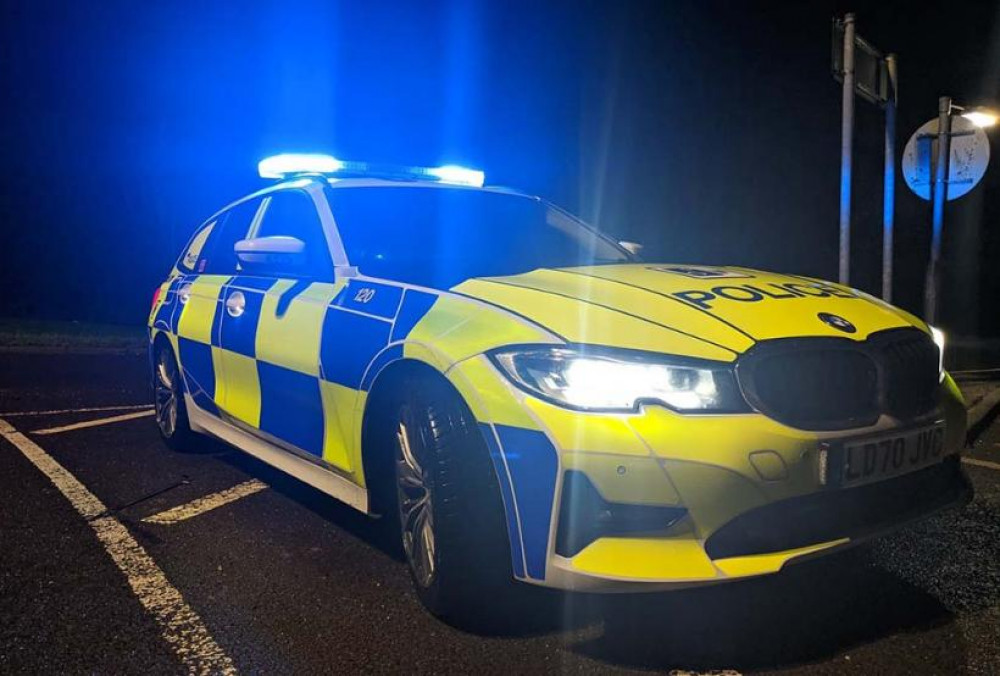 The B3135 at Wells Hill Bottom was closed yesterday after a crash involving a white Mercedes Vito and a red Vauxhall Insignia.