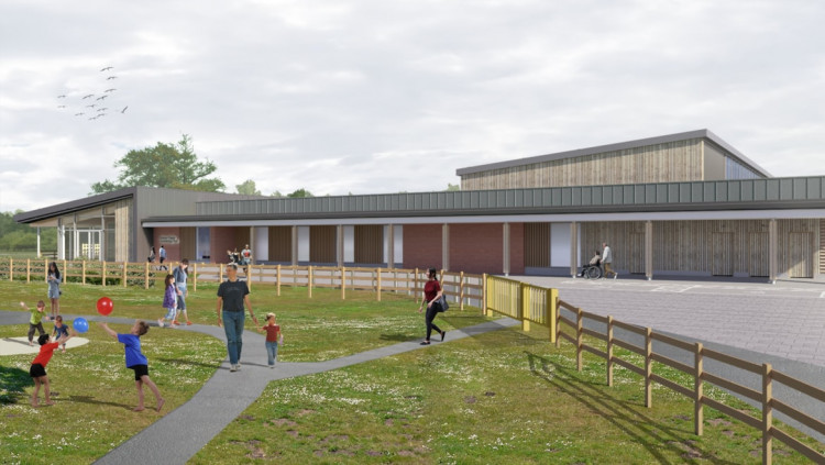 An artist's impression of the new Abbey Fields Swimming Pool (image via HS2)