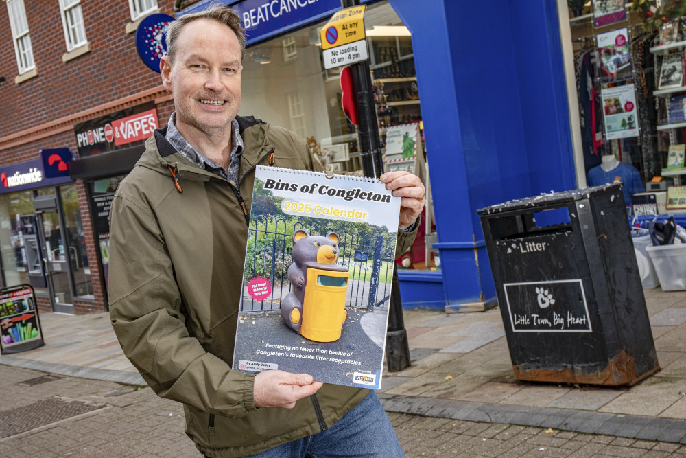 Andy Bailey, creator of the @Bins_of_Congleton Instagram (SWNS)