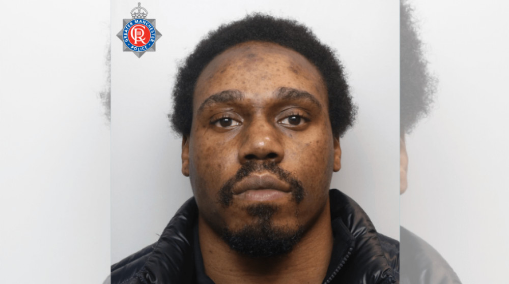 34-year-old Rhys Jones of Brinnington has been sentenced to four and a half years in jail for drugs and firearms offences (Image - GMP)