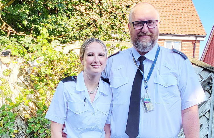 Lilli was just a baby when her dad joined the prison service - they're now colleagues at HMP Highpoint in Suffolk