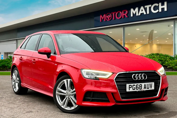 Stand out from the crowd with this Audi A3 Sportback S-Line.  (Swansway Group).