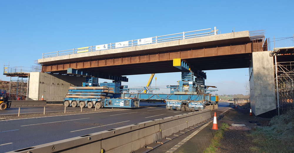 There is still no end date in sight for the much-delayed and over-budget A46 Stoneleigh Junction scheme (image via Warwickshire County Council)