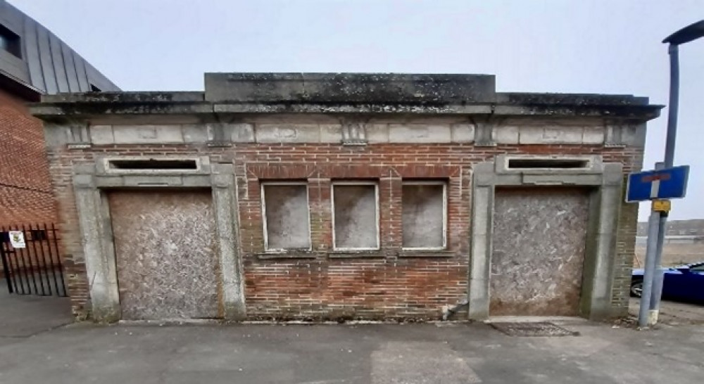 The former toilet block in Memorial Square, Coalville. Photos: NWLDC