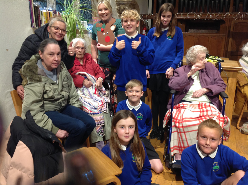 St Benedict's juniors at St Benedict's Nursing Home