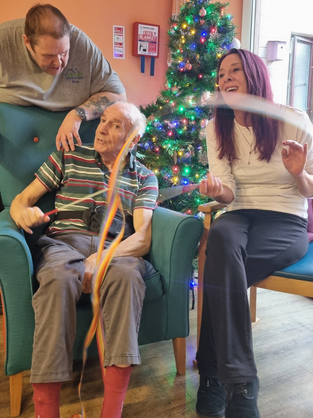 Christmas activities at St Benedict's Nursing Home