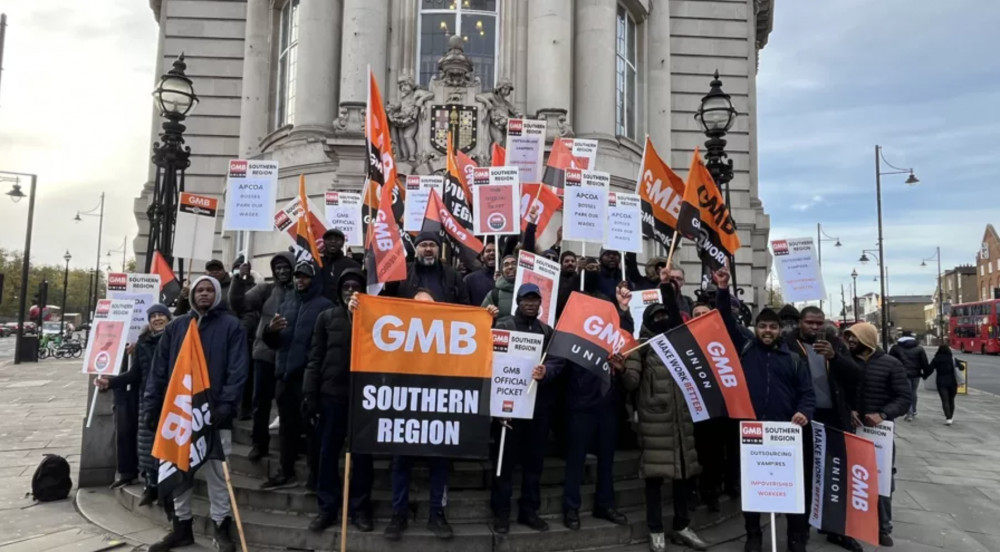 GMB Union members from Richmond will strike for two days before Christmas (credit: GMB Union).