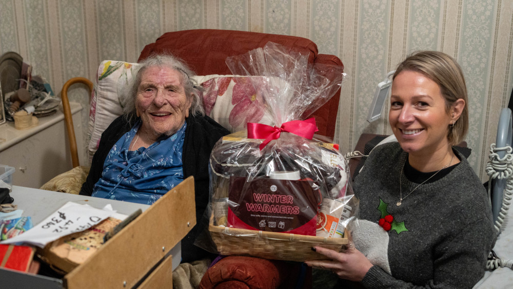 RHP customers in South-West London like Ellen, 106, have received Winter Warmer hampers (Image supplied)