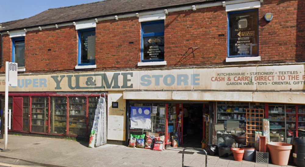 The Yu & Me hardware shop on Buxton Road is closing on 5 January - plans have been approved to demolish the building and build a new Co-op store on the site (Image - Google Maps)