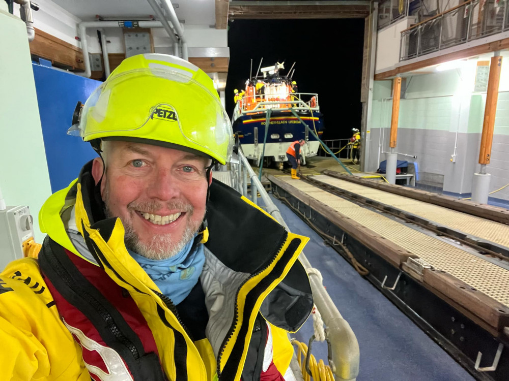 A Sandbach man is riding the high seas after training to become a lifeboat crew member. (Photo: RNLI)