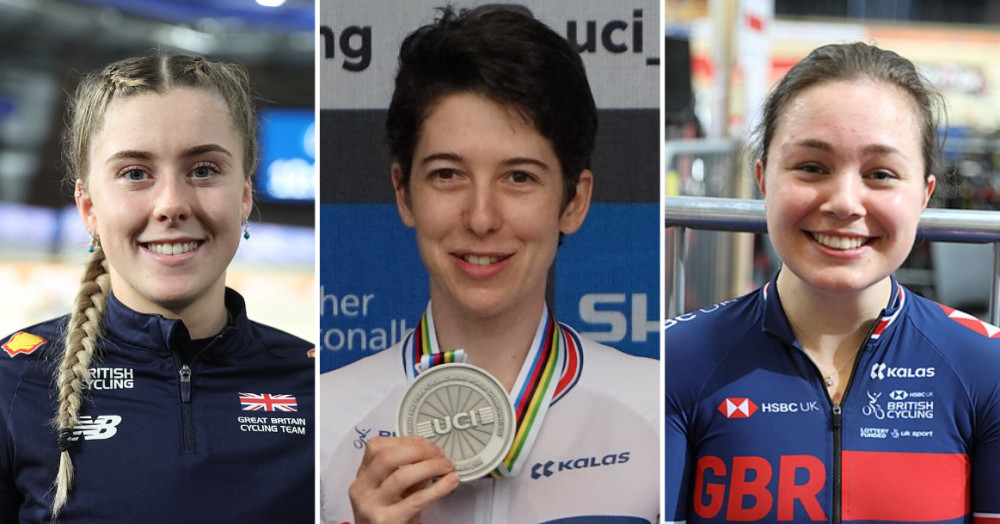 Three Olympic gold medallists and Stockport residents Emma Finucane, Sophie Unwin and Sophie Capewell (left to right) have featured in the King's New Year Honours list (Images - Wikimedia Commons - see end of article for credit)